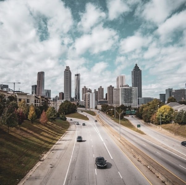 The Atlanta City skyline